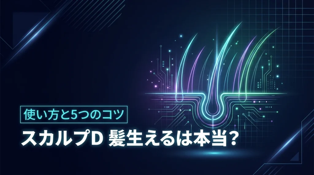 スカルプd シャンプーで髪生えるは本当？正しい使い方の全知識と5つのコツ