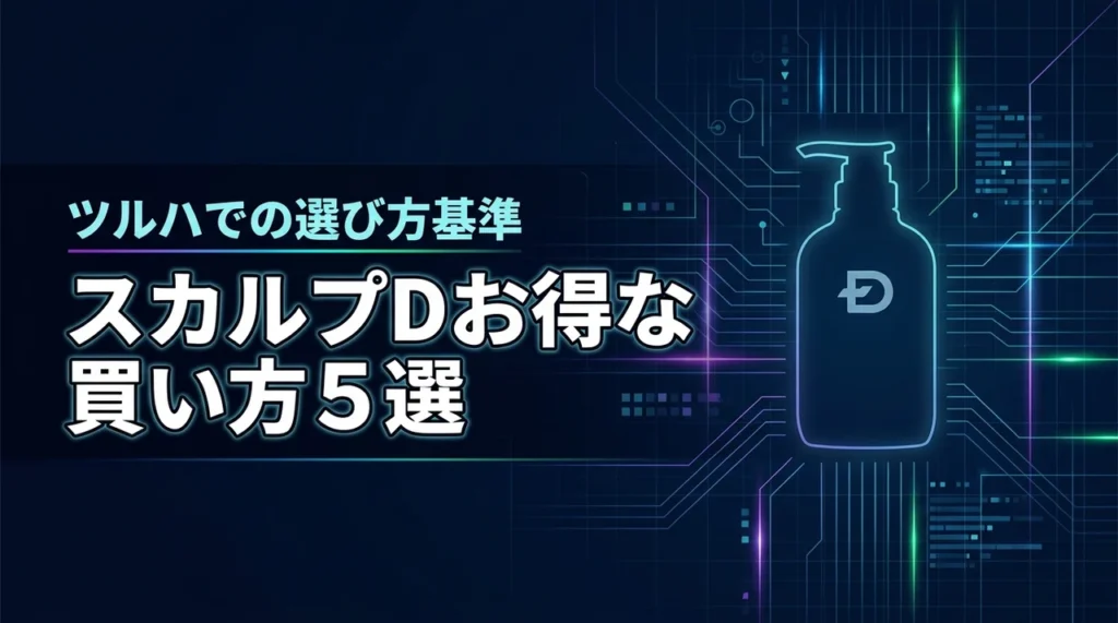 スカルプdとツルハで賢くケア！お得に買う方法5選と選び方の基準