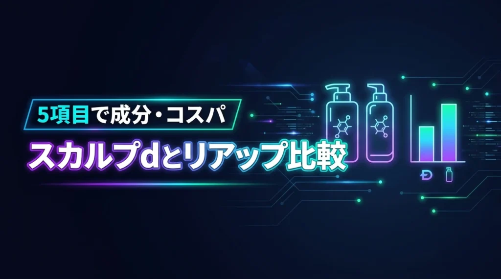 スカルプdとリアップのシャンプーを5項目で比較！成分やコスパで選ぶなら？