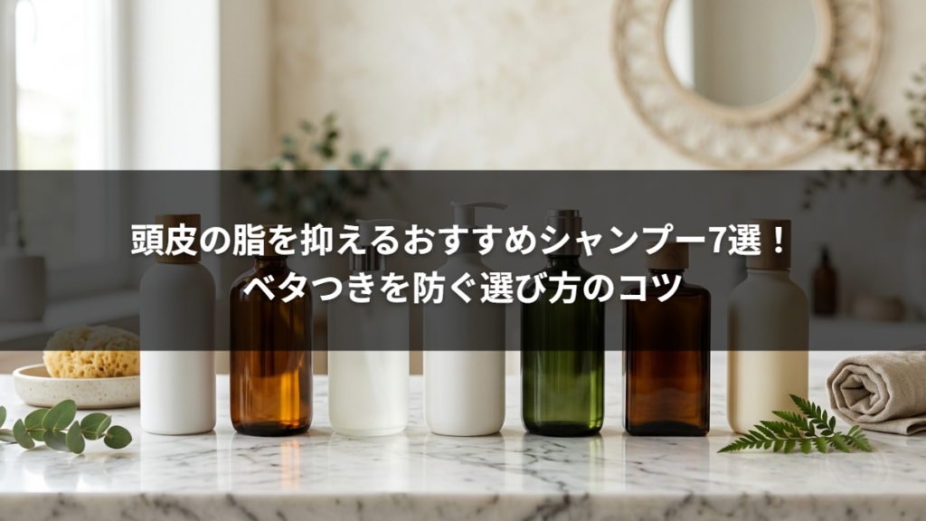 頭皮の脂を抑えるおすすめシャンプー7選！ベタつきを防ぐ選び方のコツ