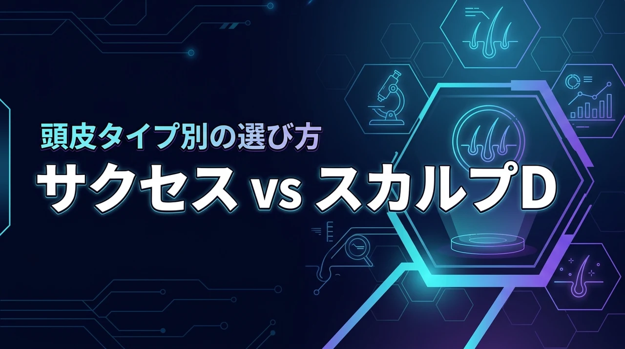 サクセスかスカルプdのシャンプーで迷う人へ！頭皮タイプ別の最適な選び方を解説